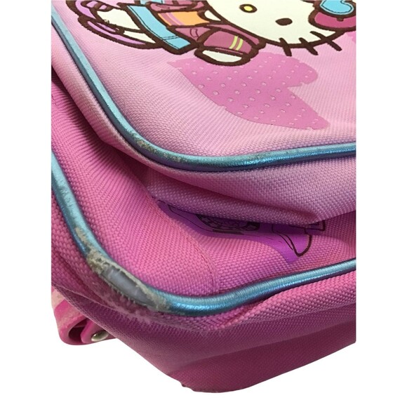 Sanrio Hello Kitty Rolling Backpack with Padded Straps and Wheel Covers - Picture 7 of 12